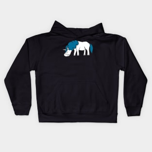 Unicorn In Daily Life Kids Hoodie